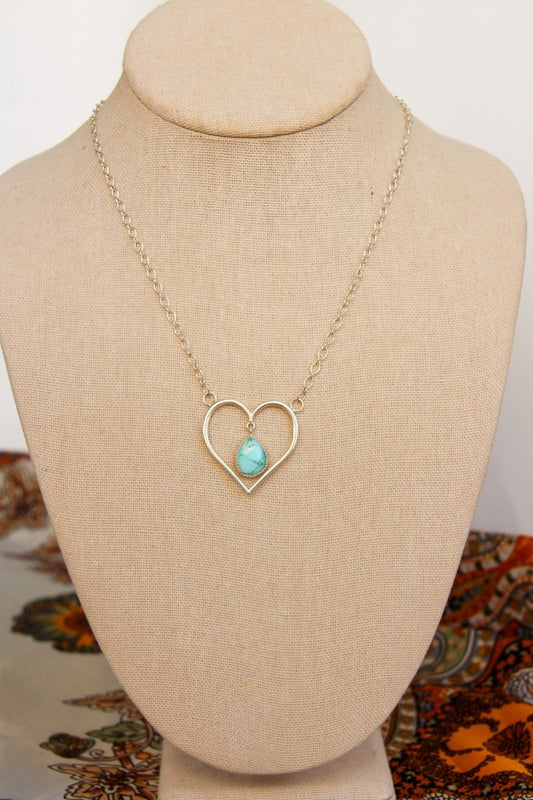 Munford Turquoise Heart Necklace