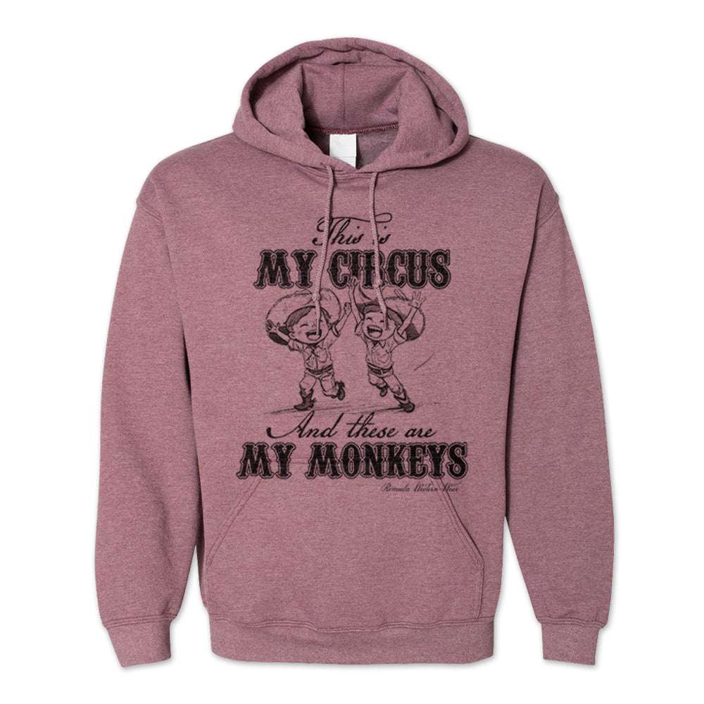 My Circus My Monkeys - Adult Unisex Western Pullover Hoodie