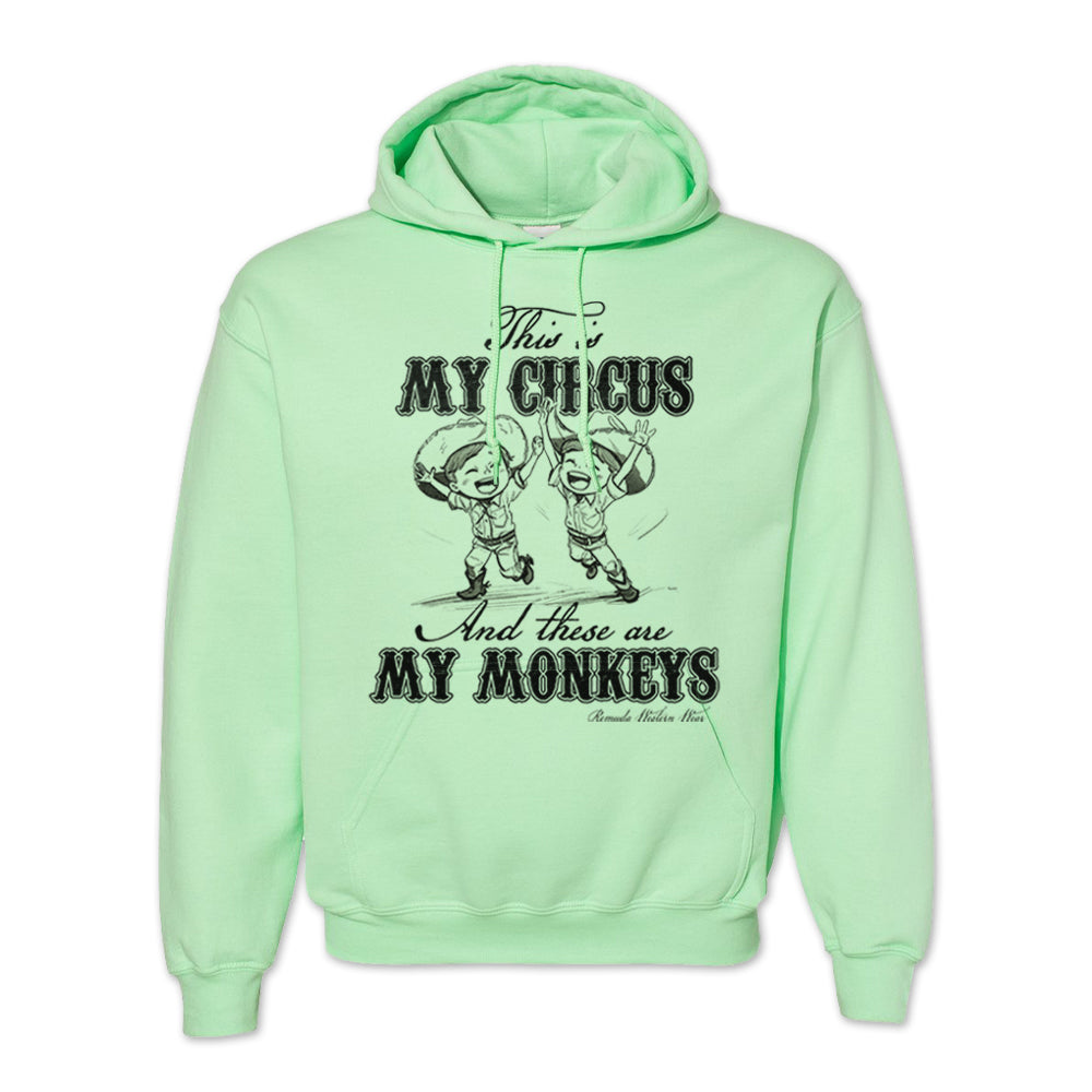 My Circus My Monkeys - Adult Unisex Western Pullover Hoodie