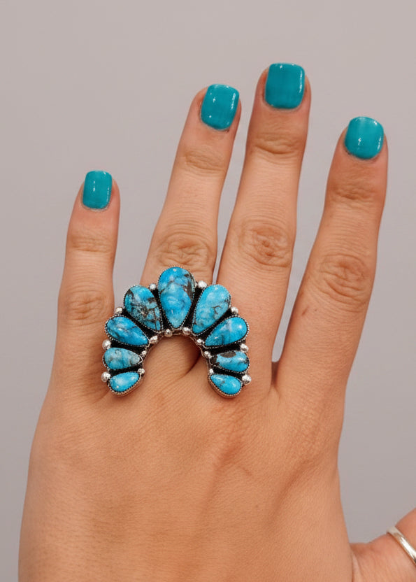 Nazarine Turquoise Naja Ring