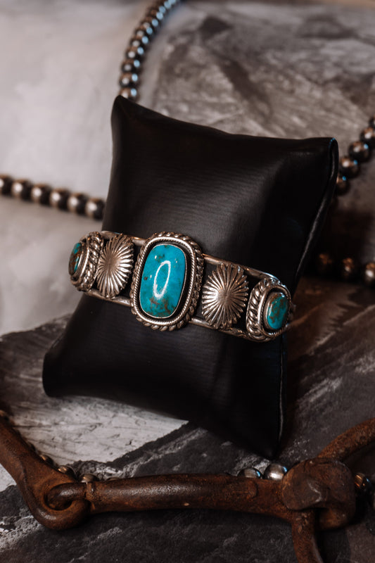 Topsey Turquoise Cuff Bracelet