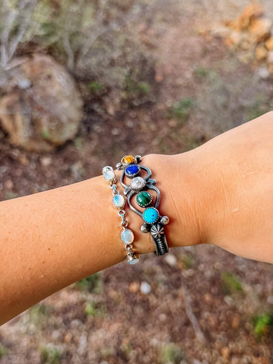 Newbern Multi-Stone Cuff Bracelet
