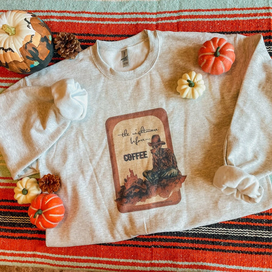Nightmare Before Coffee Crewneck Sweatshirt