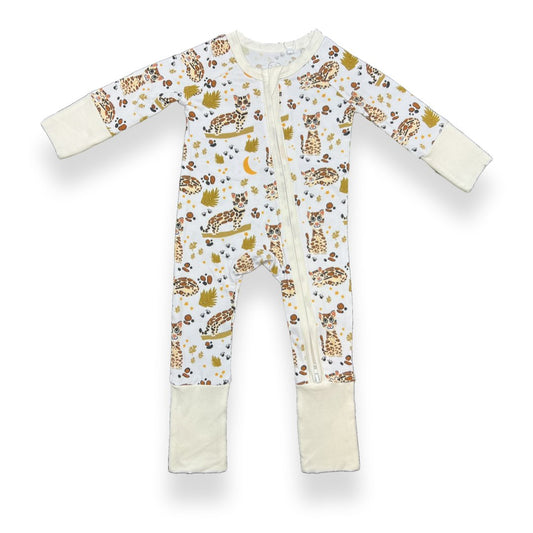 Ocelot Baby Zip Pajamas