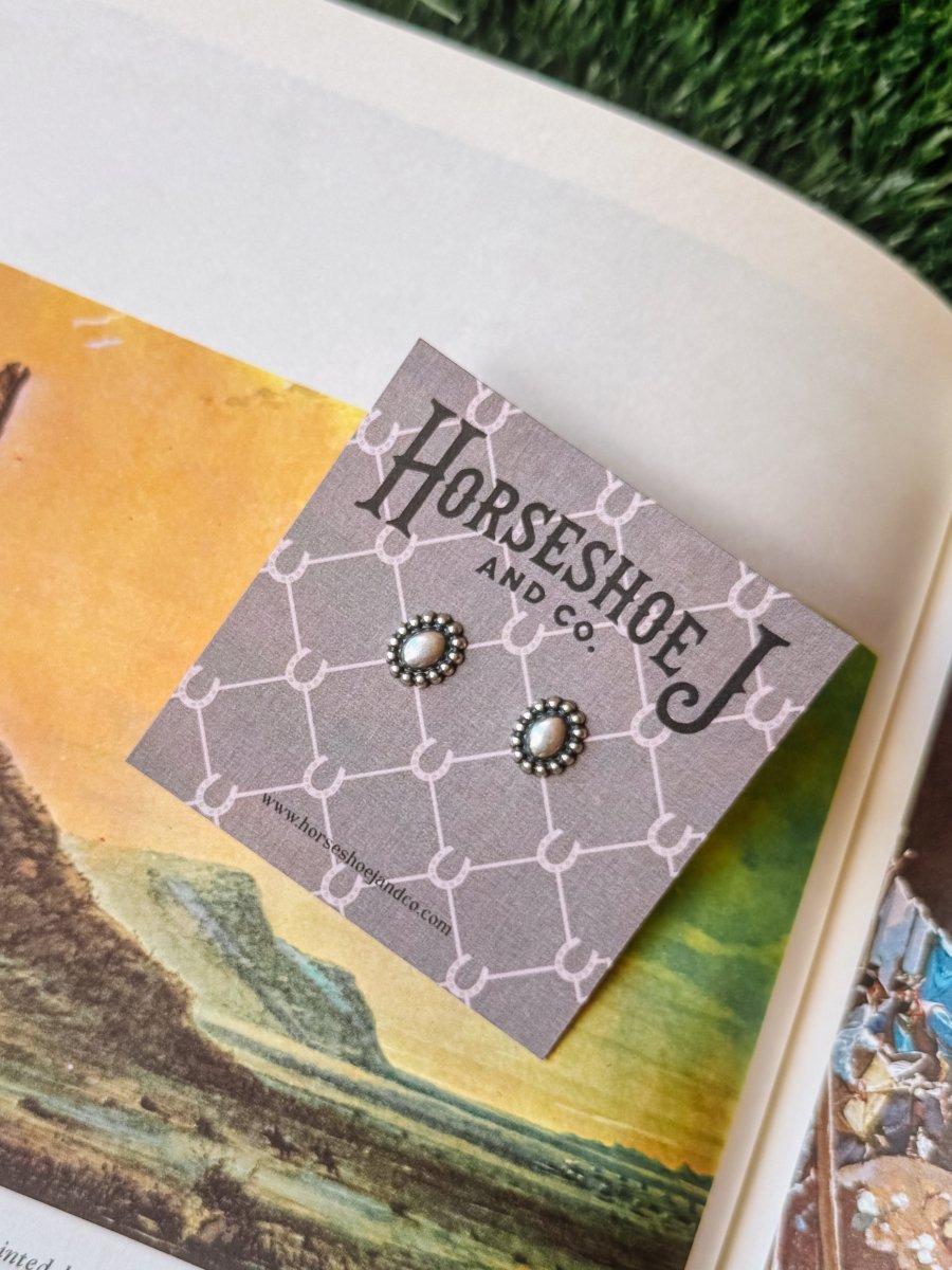 Oval Dover Silver Earrings
