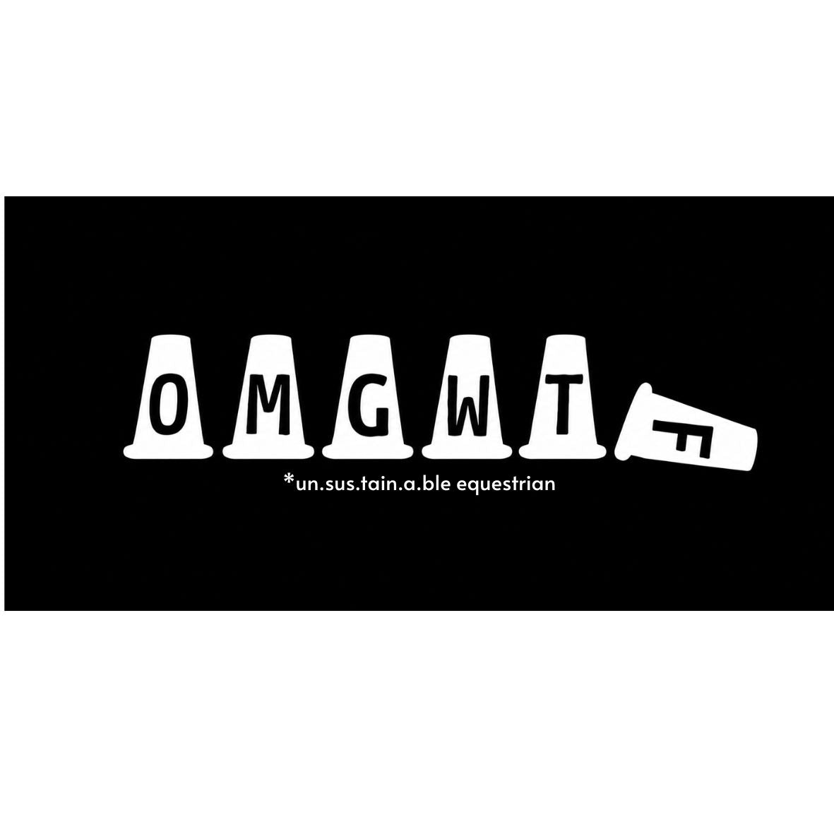 Die Cut Vinyl Stickers - 3x3 - OMGWTF (Fallen Cone)