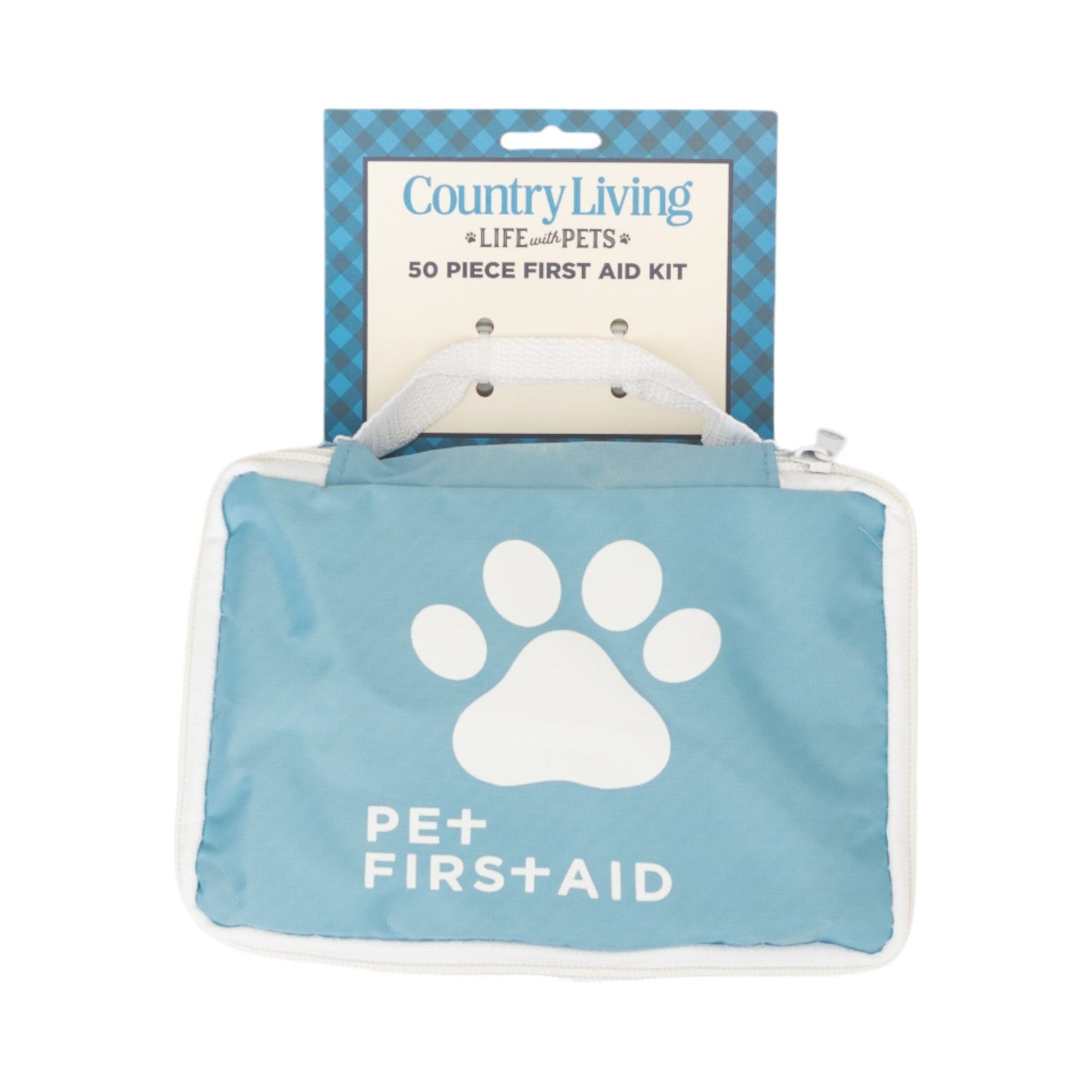 Country Living 50-Piece Pet Travel First Aid Kit for Emergencies, Safety, Adventure & On-the-Go Pet Care