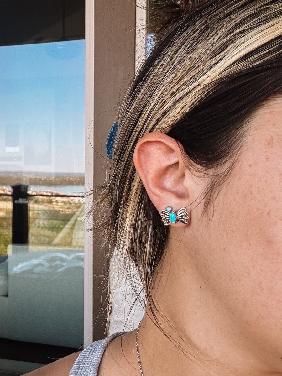 Pleasant Butterfly Concho Earrings