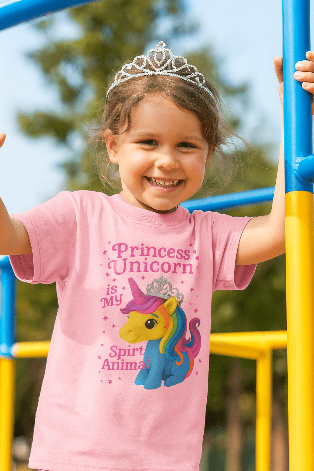 Princess Unicorn Spirit Animal Kid's Tee