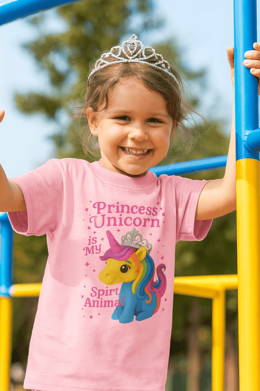 Princess Unicorn Spirit Animal Kid's Tee