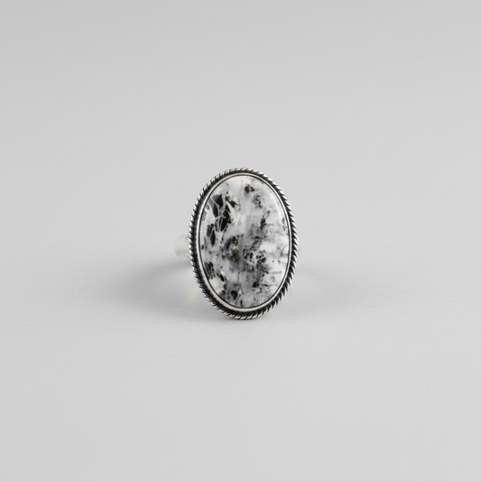 Princeton White Buffalo Oval Ring