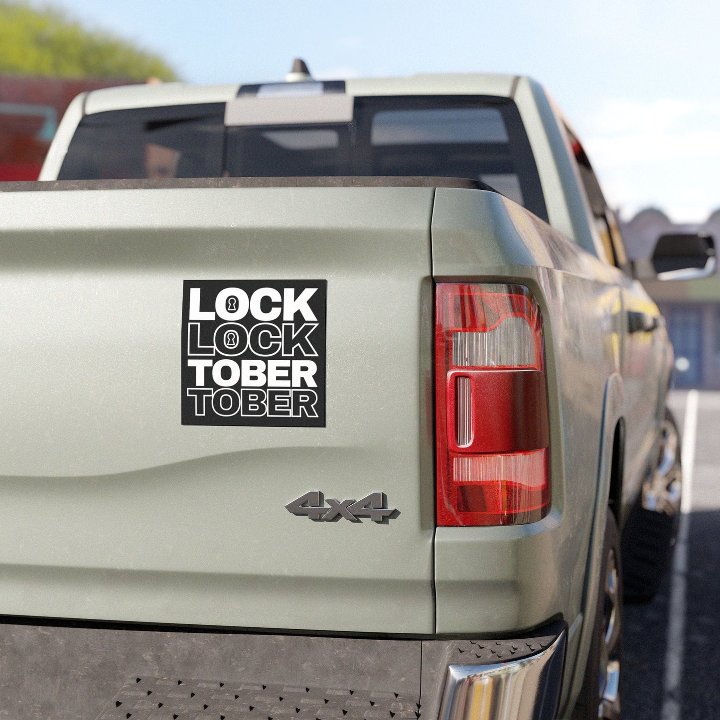 LockTober - Car Magnet - LockedBoy Athletics - LeatherDaddy Skin Co.