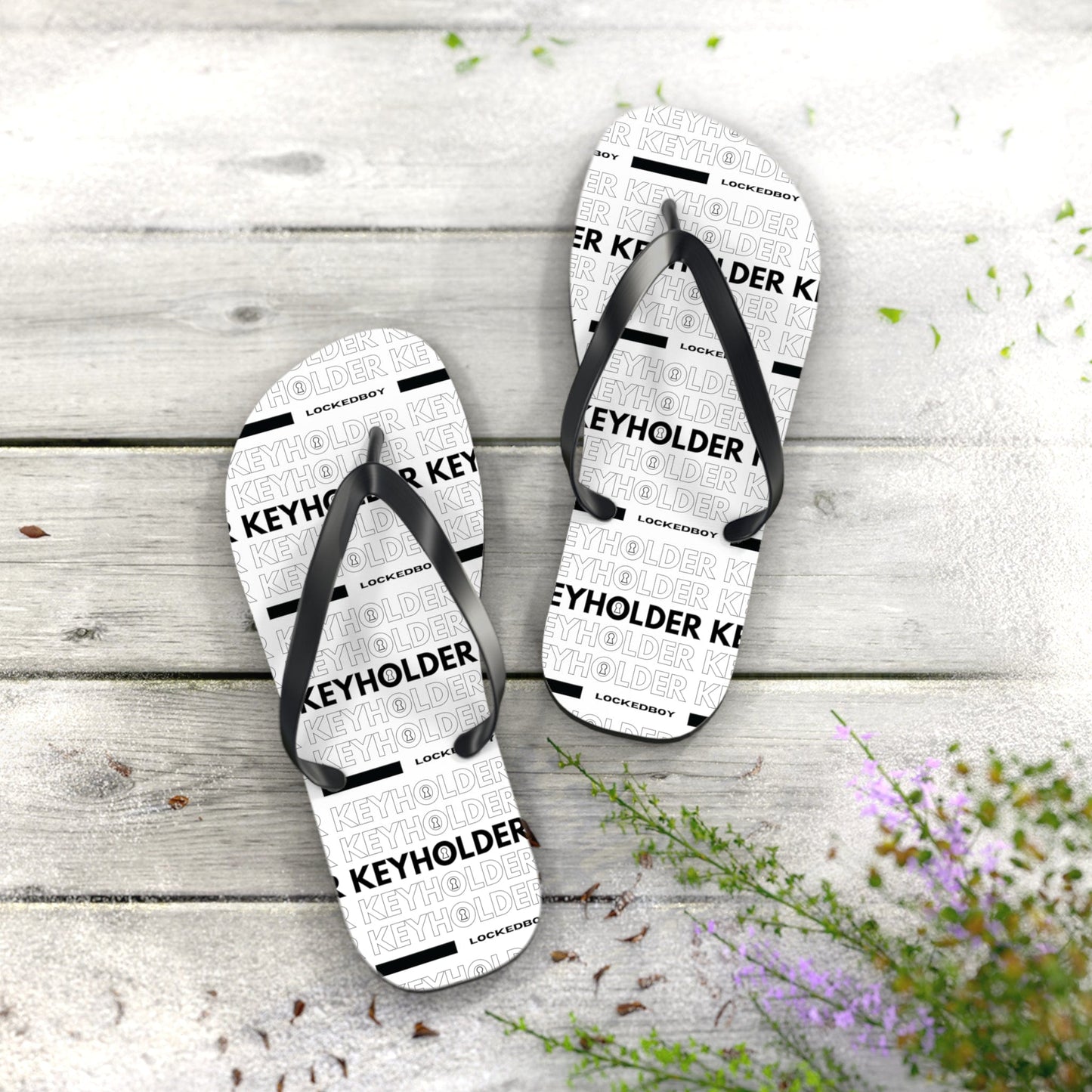 KeyHolder Bag Inspo Unisex Flip-Flops