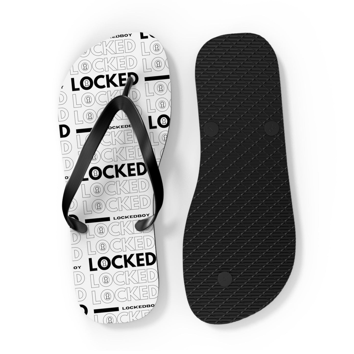 Lockedboy Bag Inspo Unisex Flip Flops