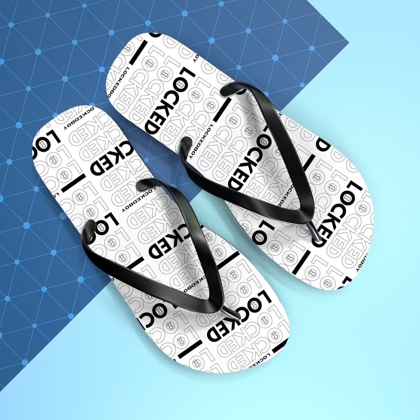 Lockedboy Bag Inspo Unisex Flip Flops