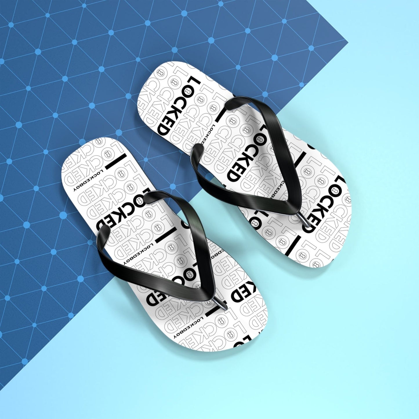 Lockedboy Bag Inspo Unisex Flip Flops