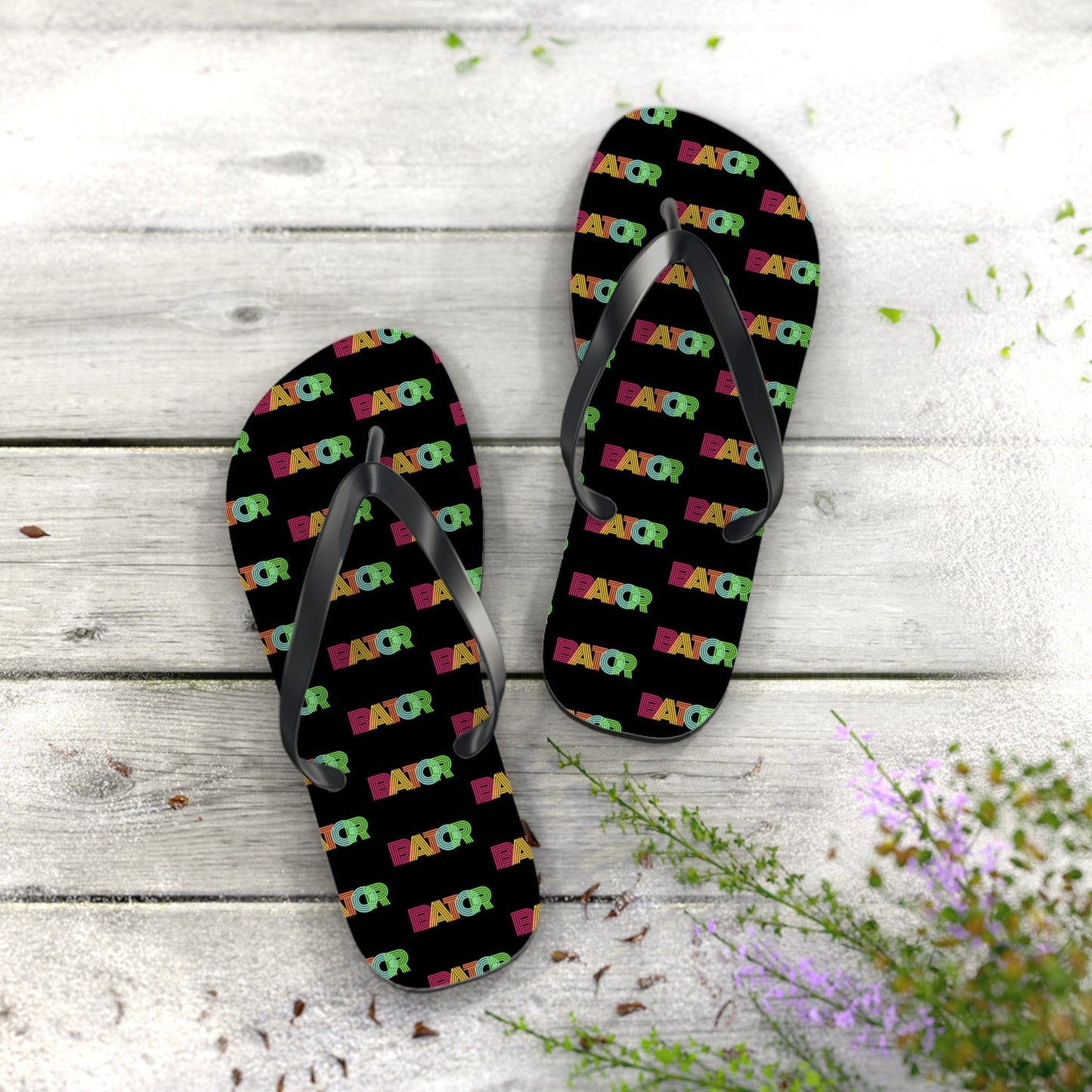 Retro Bator Unisex Flip-Flops