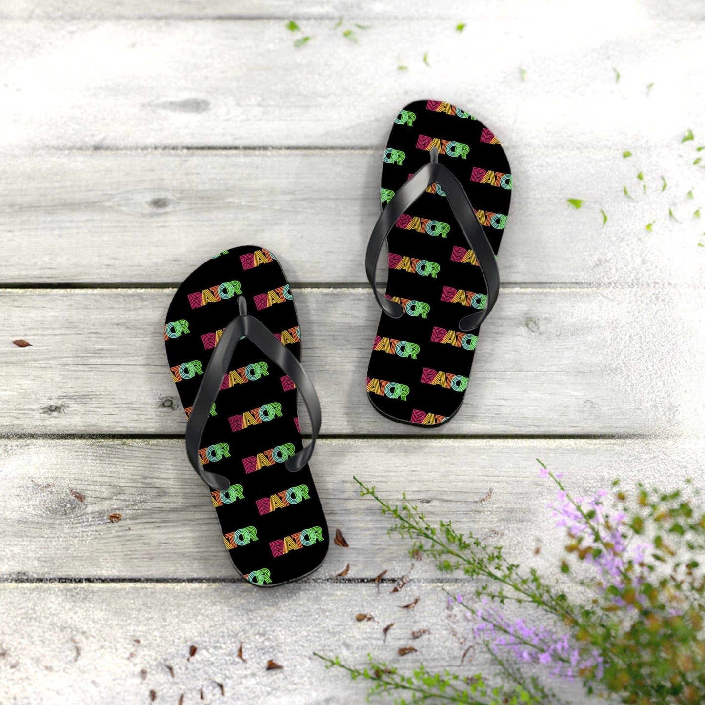 Retro Bator Unisex Flip-Flops