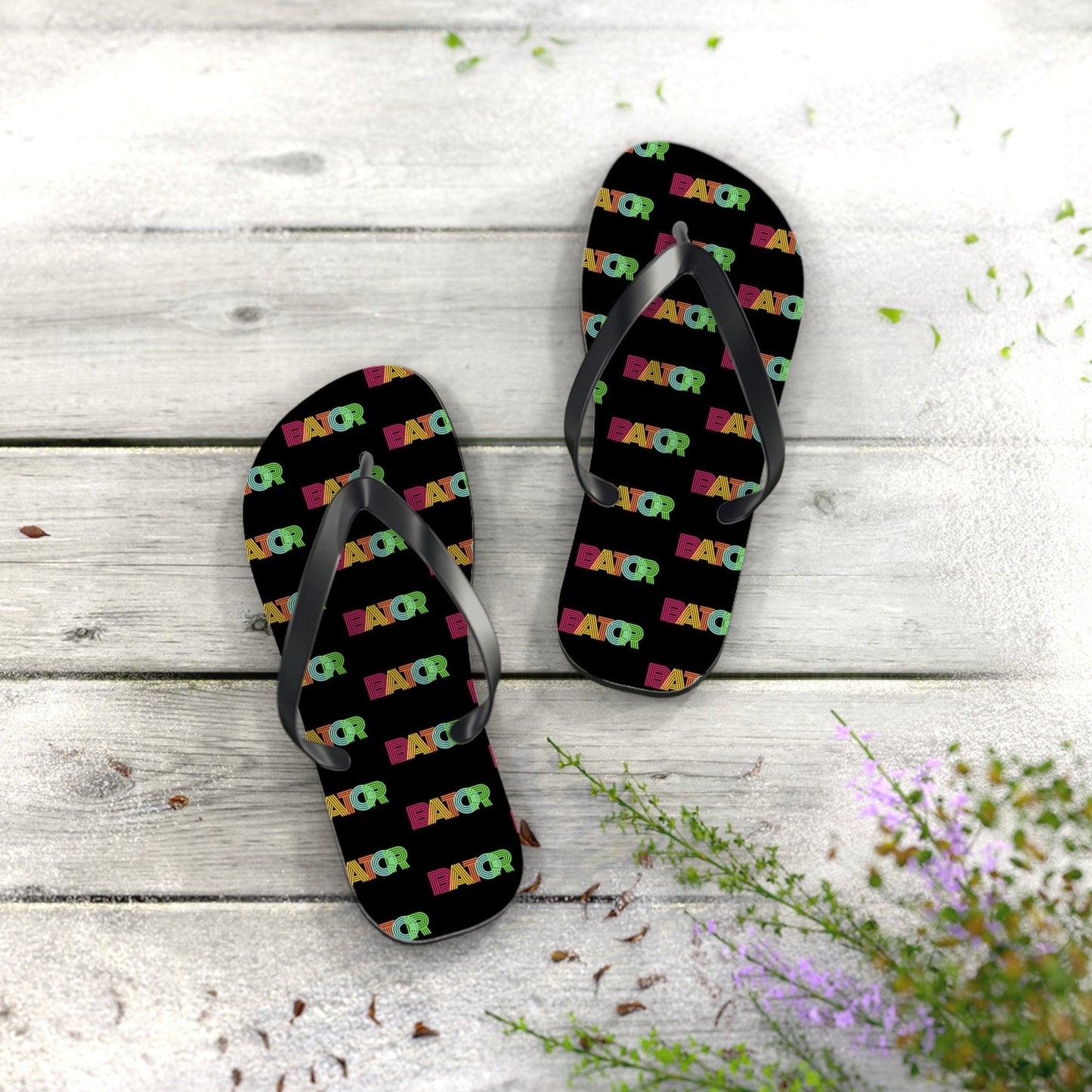 Retro Bator Unisex Flip-Flops