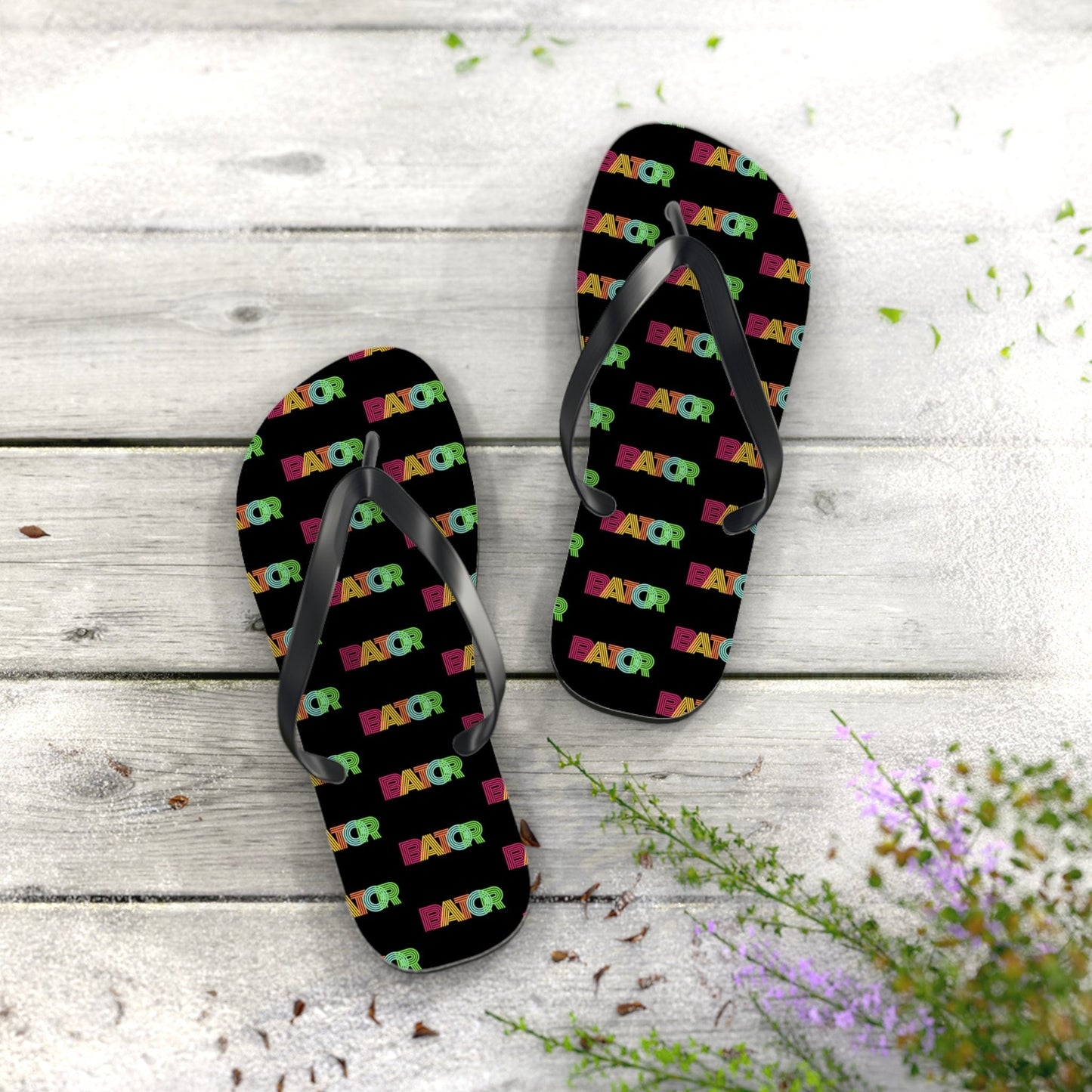 Retro Bator Unisex Flip-Flops