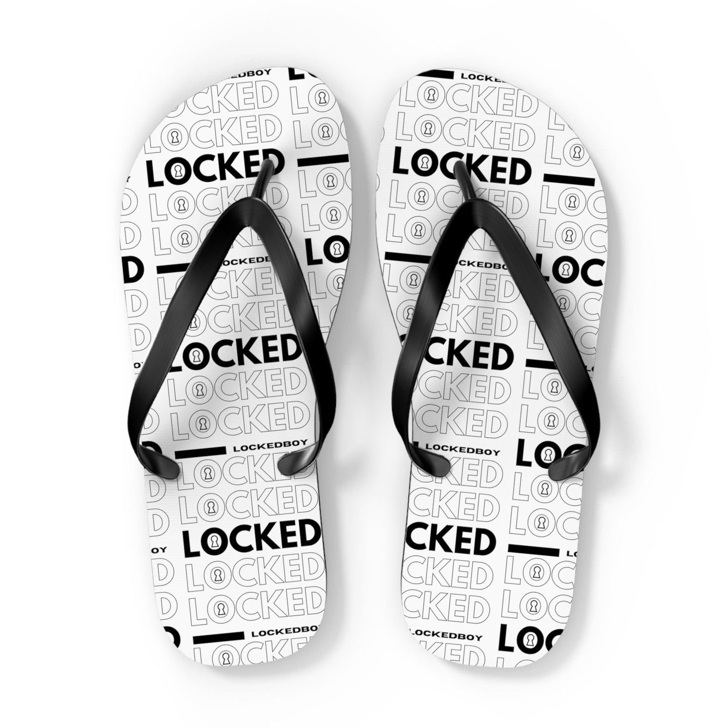 Lockedboy Bag Inspo Unisex Flip Flops