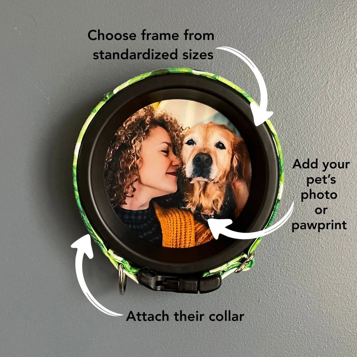 Large Dog Collar Frame | "The Labrador"