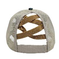 Brown Tool Ponytail Hat