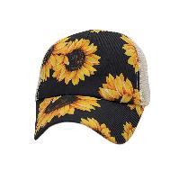 Sunflower Ponytail Hat