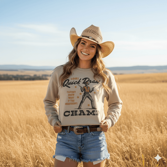 Quick Draw Champ Graphic Sweatshirt