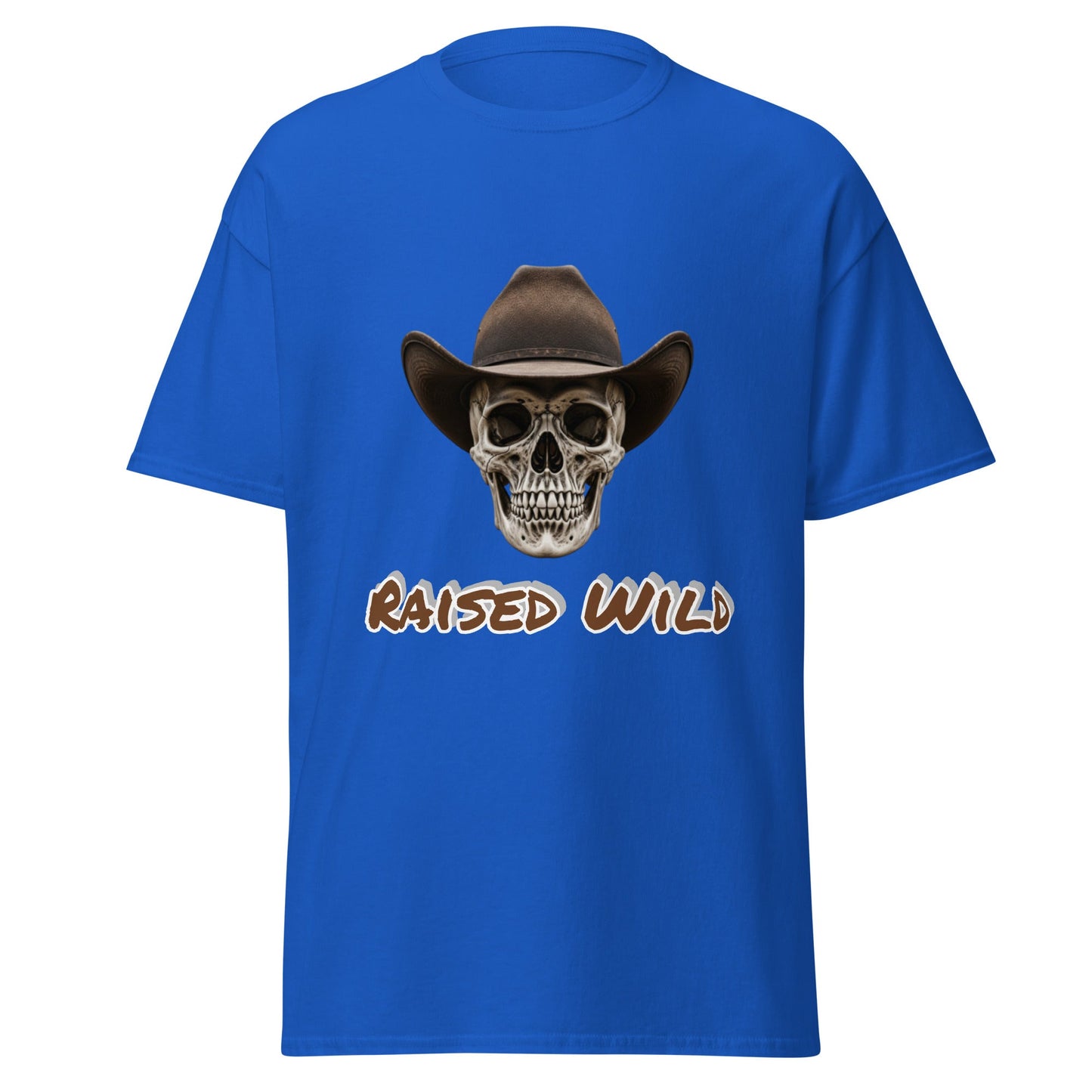 Raised Wild Cowboy Skull Tee