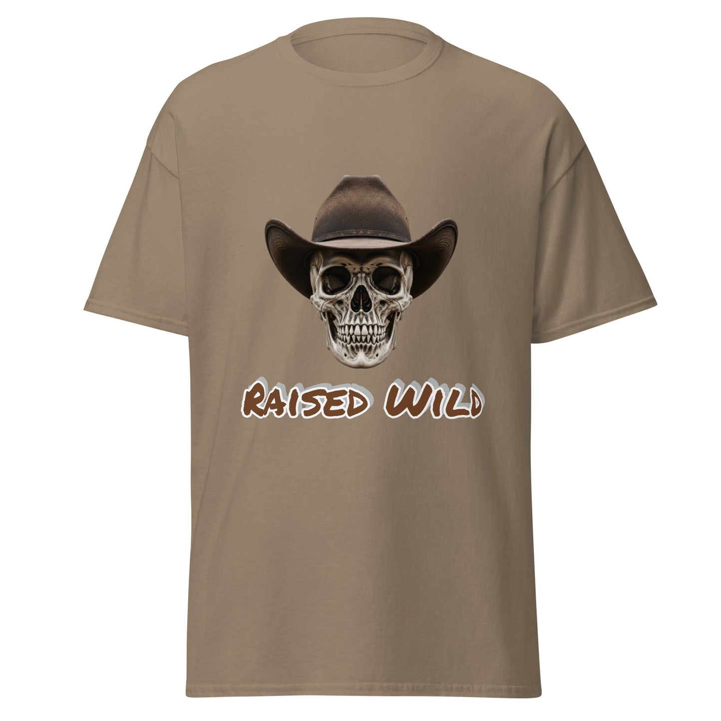 Raised Wild Cowboy Skull Tee