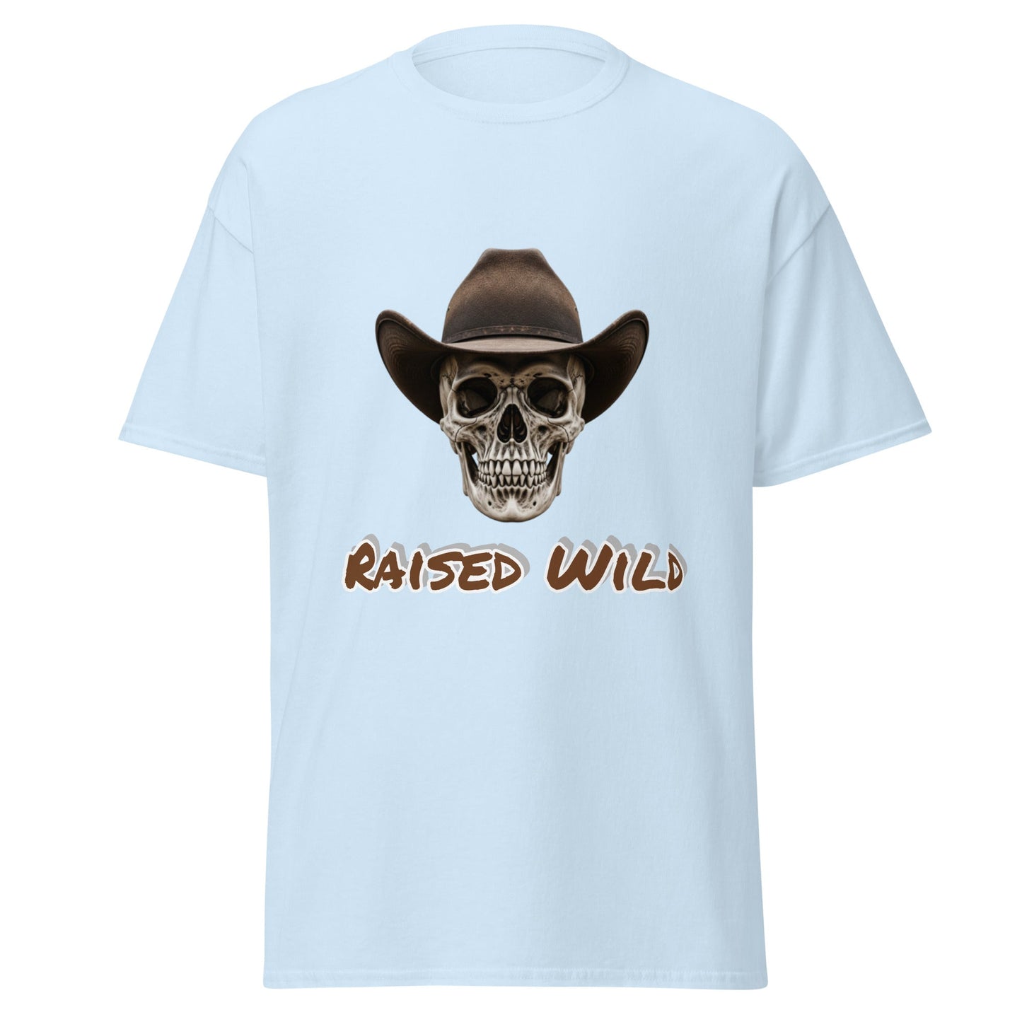 Raised Wild Cowboy Skull Tee