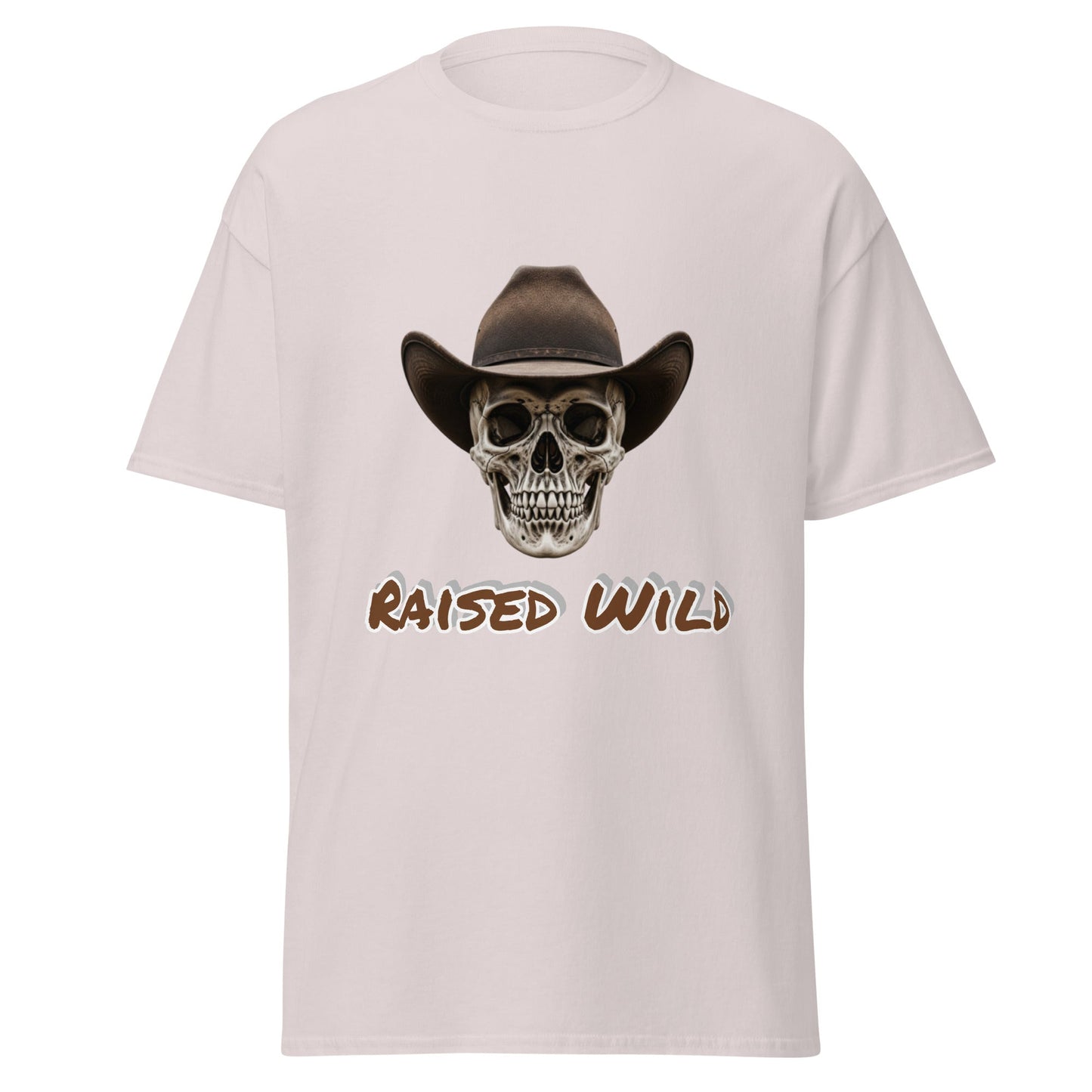 Raised Wild Cowboy Skull Tee