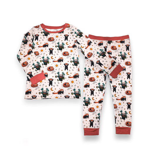 Red Panda Kids Two-Piece Pajamas