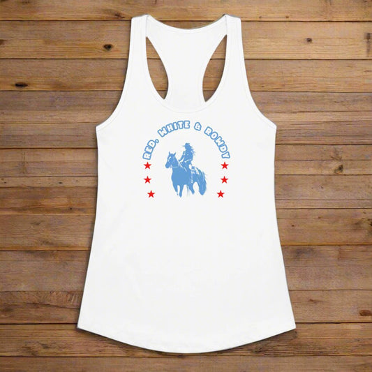 Red White and Rowdy Horseshoe Tank