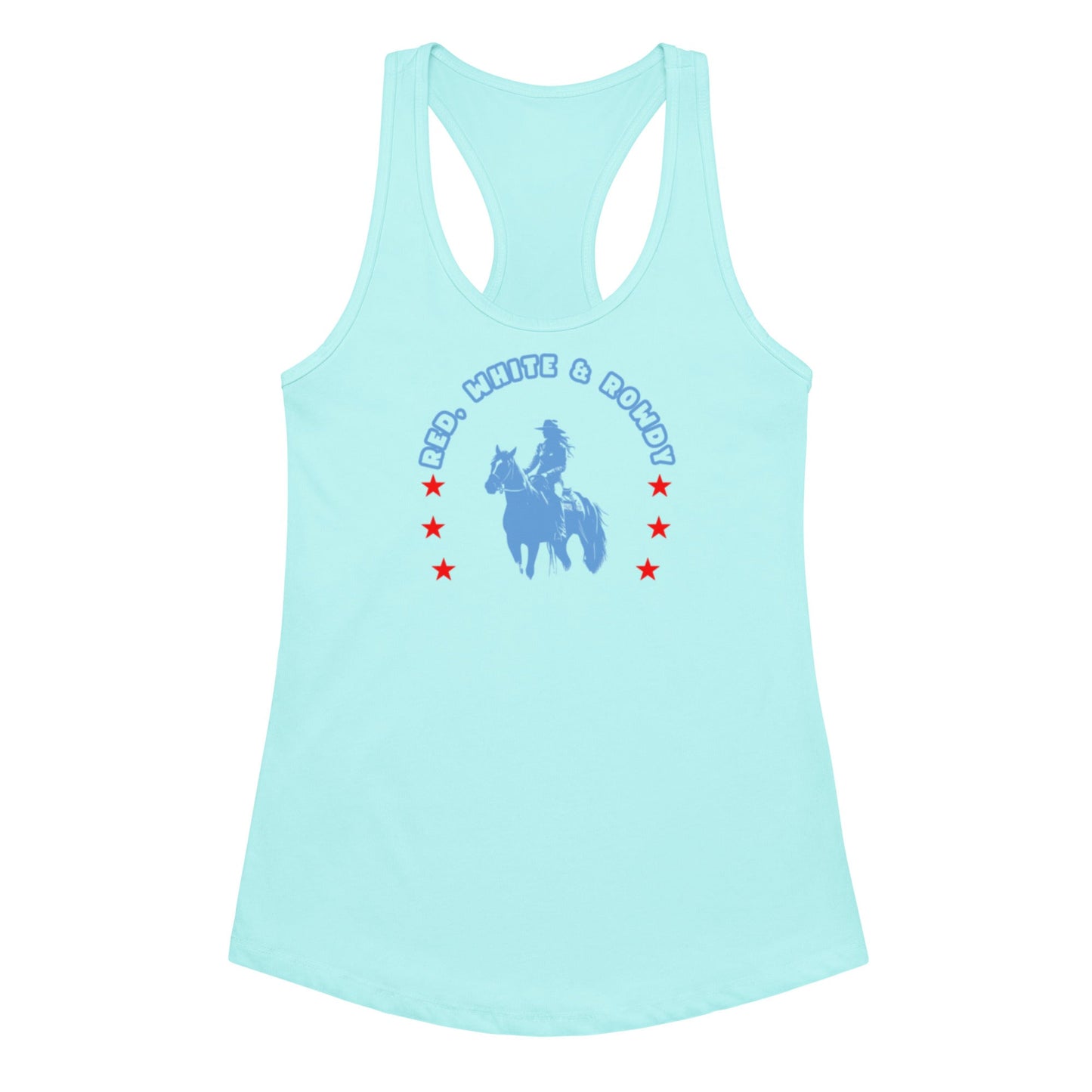 Red White and Rowdy Horseshoe Tank