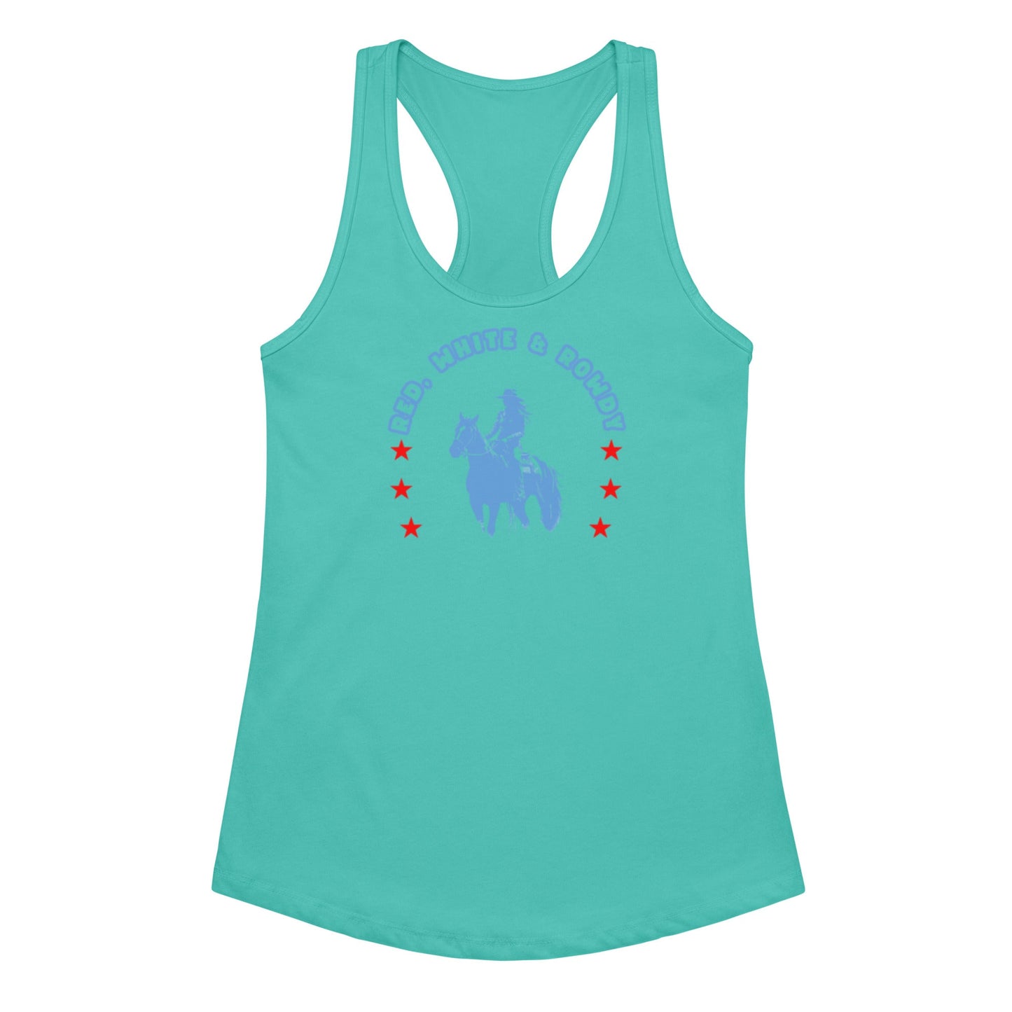 Red White and Rowdy Horseshoe Tank