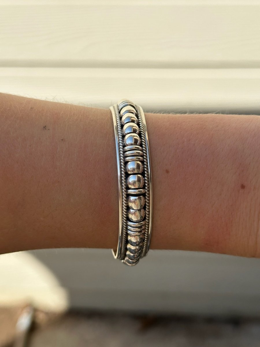 Riverwind Silver Coil Cuff Bracelet