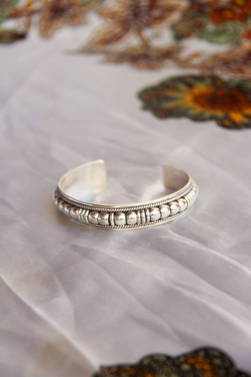 Riverwind Silver Coil Cuff Bracelet
