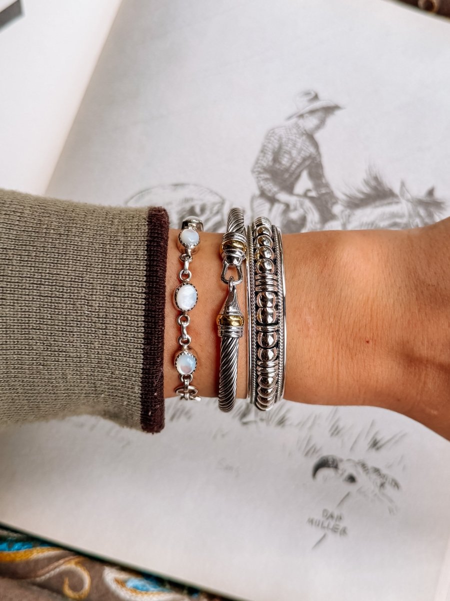 Riverwind Silver Coil Cuff Bracelet