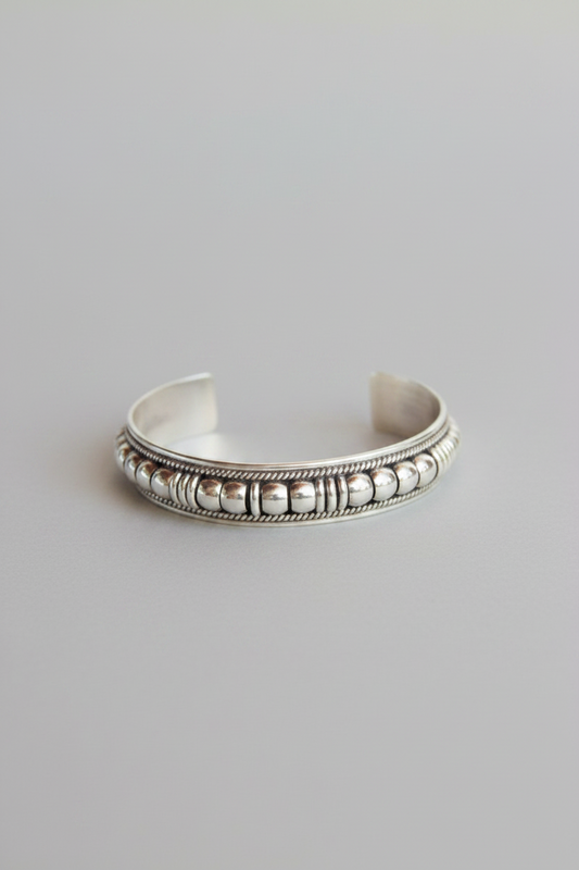 Riverwind Silver Coil Cuff Bracelet