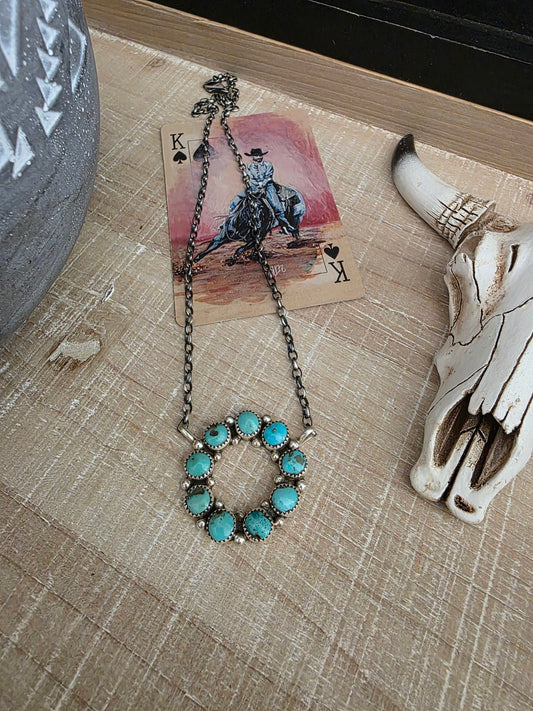 MAXINE RAMIREZ TURQUOISE INFINITY NECKLACE