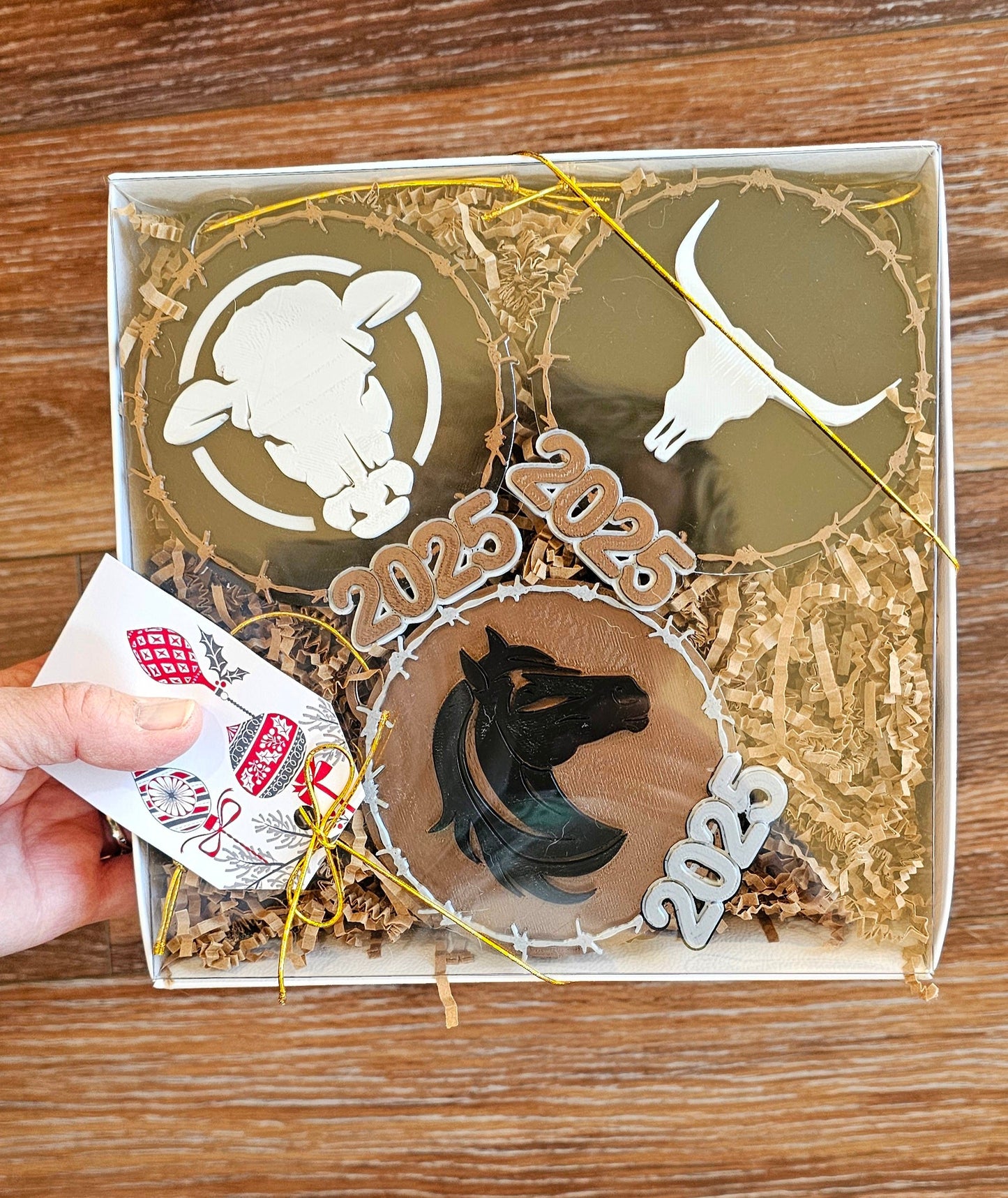 3D Print Western Barbwire Christmas Ornaments Made in America