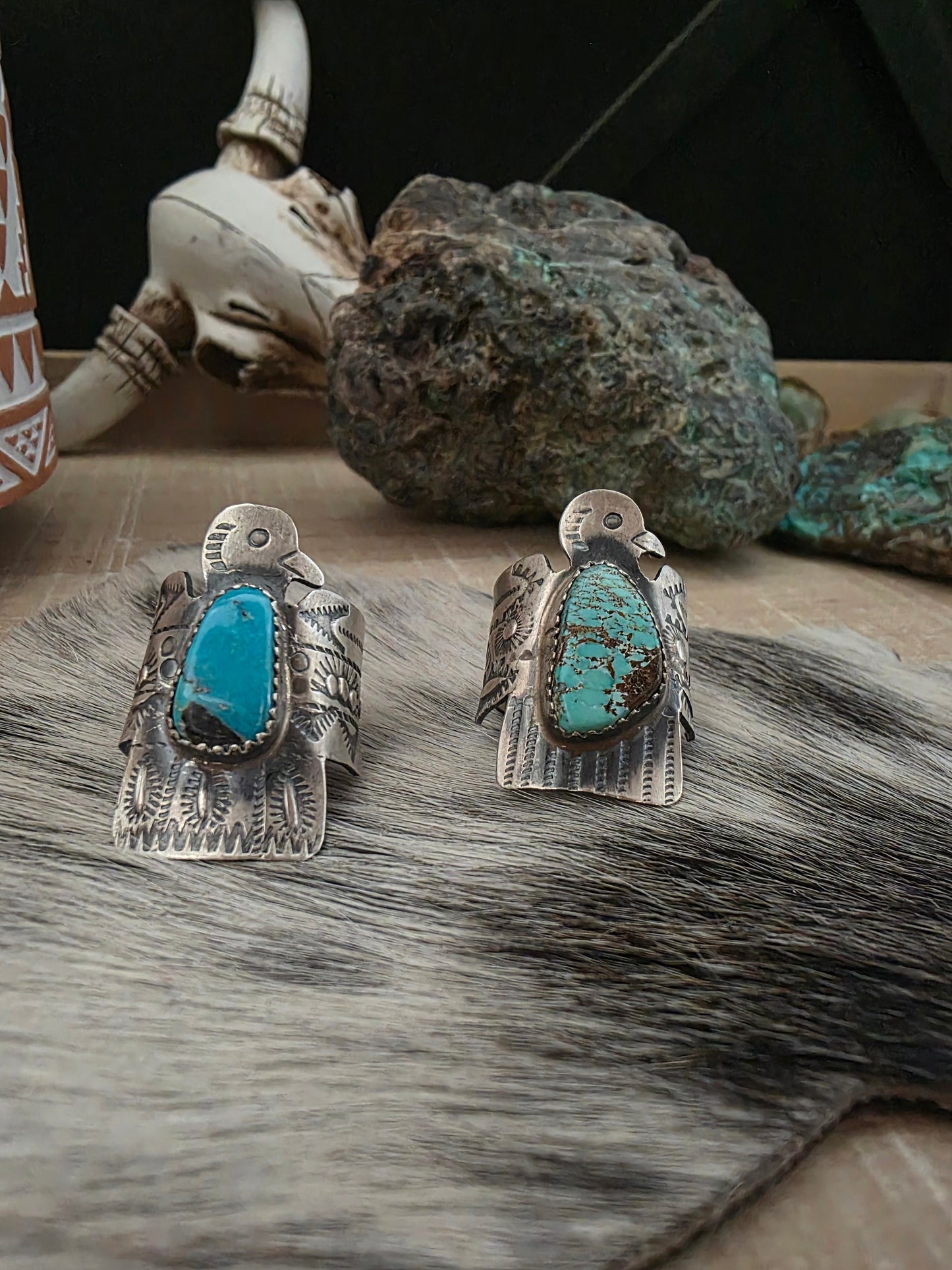 GABRIELLA YAZZIE TURQUOISE THUNDERBIRD RING