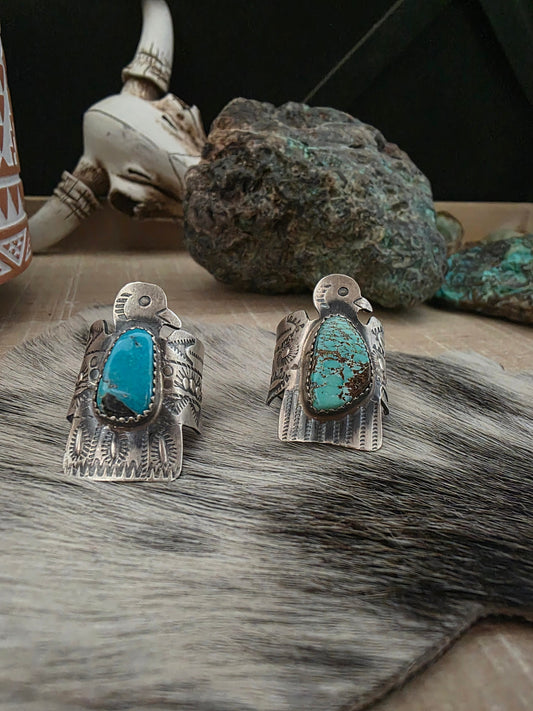 GABRIELLA YAZZIE TURQUOISE THUNDERBIRD RING