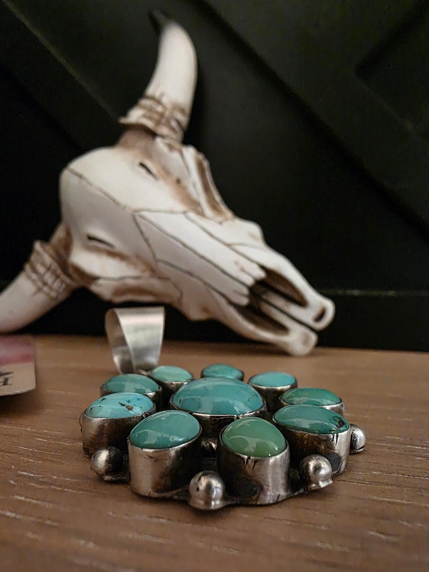 THE WILSON SLEEPING BEAUTY TURQUOISE CLUSTER PENDANT