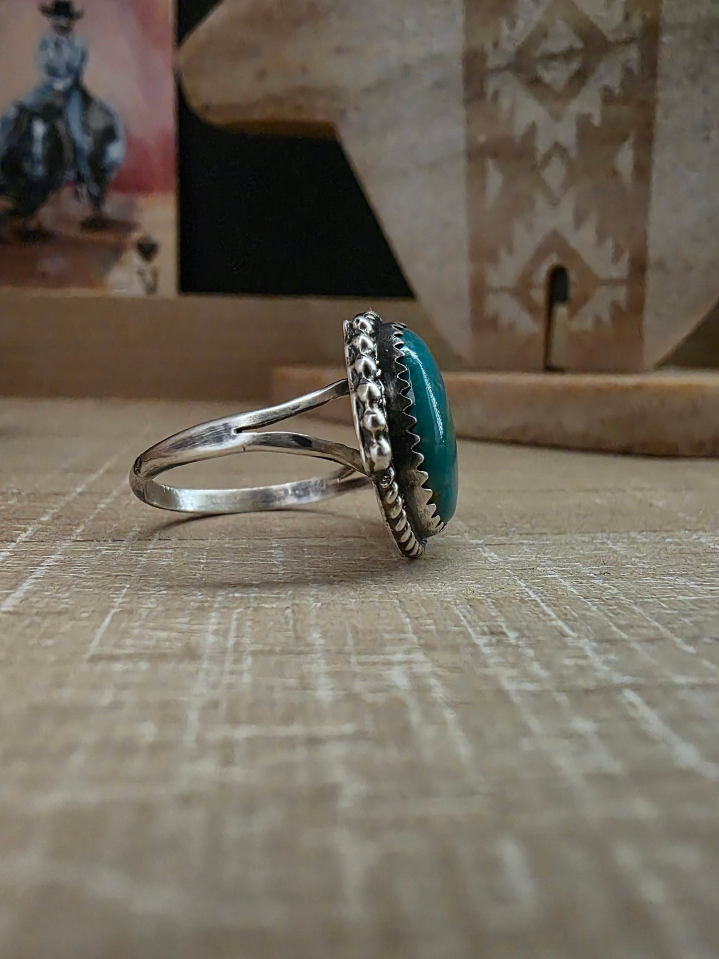 DAVID MORRIS SONORAN GOLD TURQUOISE RING