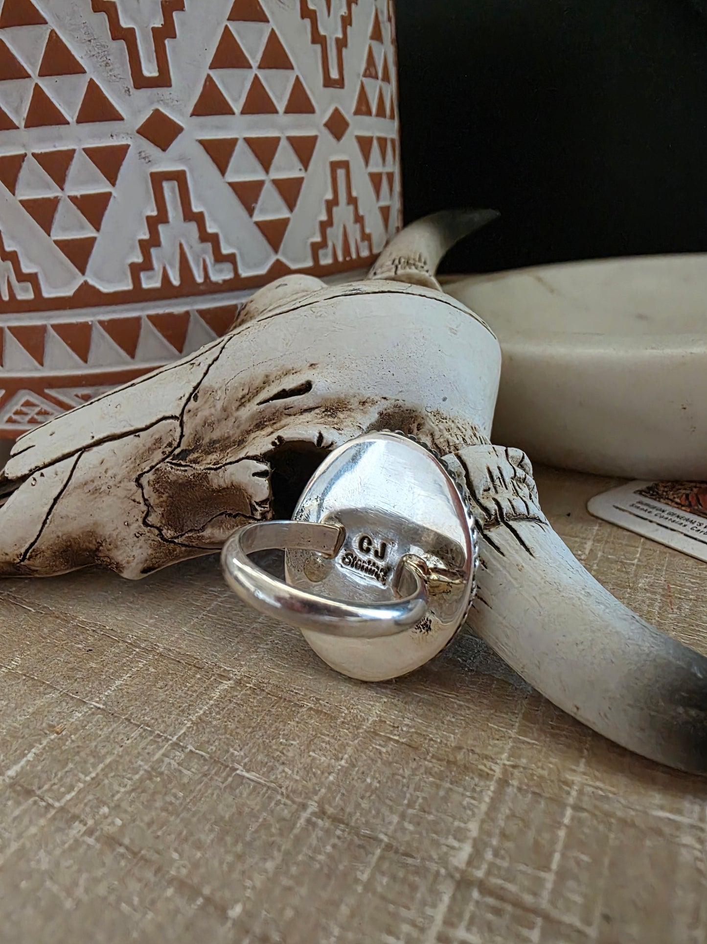 CALVIN JAMES SLEEPING BEAUTY TURQUOISE RING