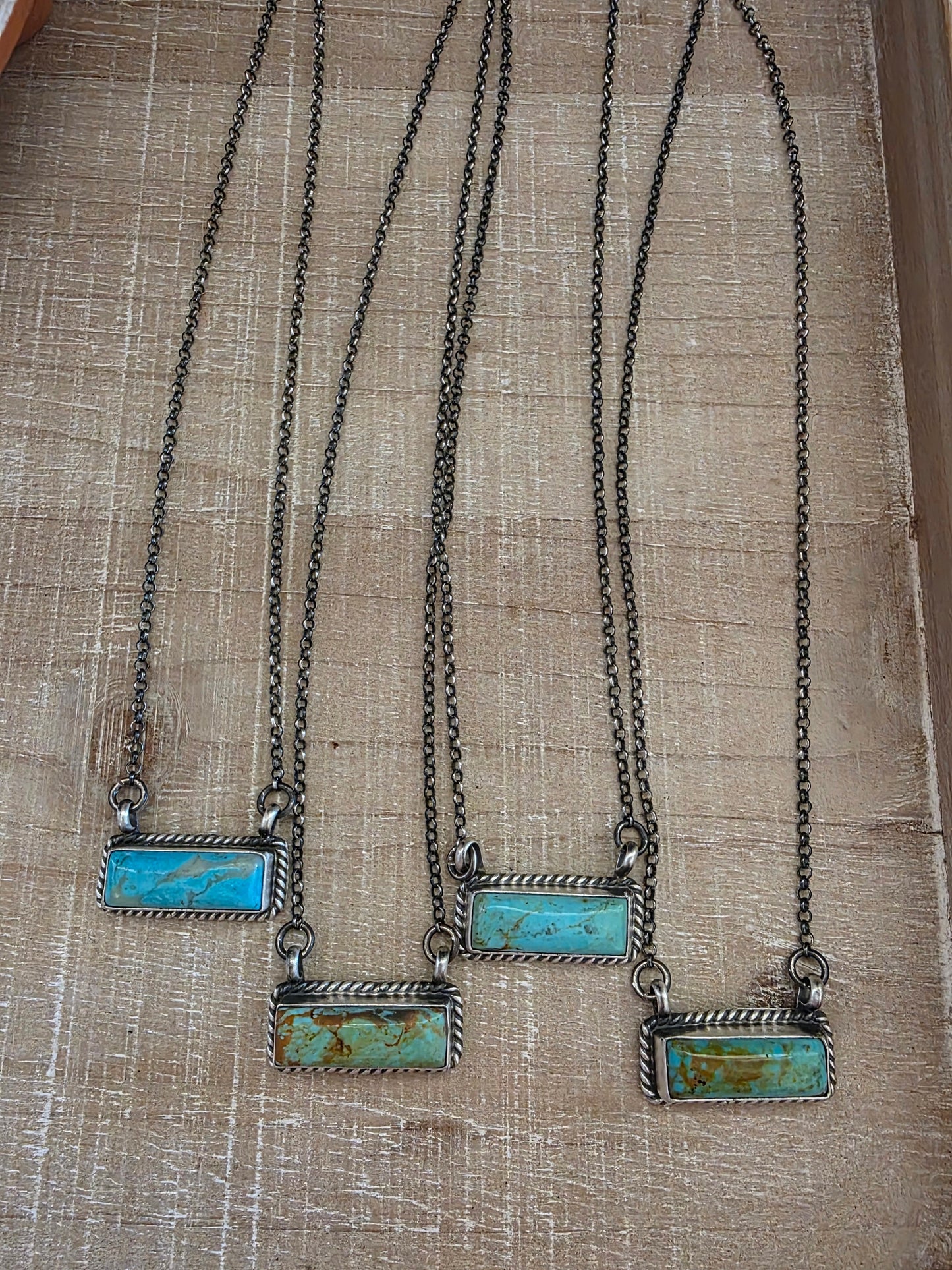 THE DIXON LITTLE TURQUOISE BAR NECKLACE