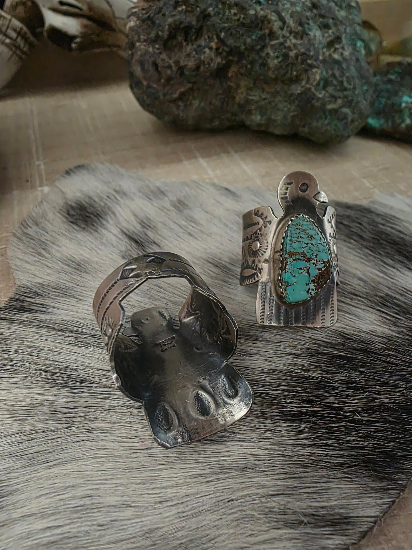GABRIELLA YAZZIE TURQUOISE THUNDERBIRD RING